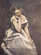 Jean Baptiste Camille  Corot La melancolie (mk11) oil on canvas